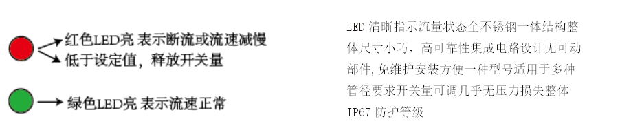 不銹鋼小型兩燈熱導(dǎo)式流量開關(guān)NK-55